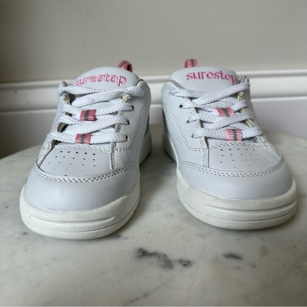 Surestep Toddler Girl Walking Support Shoes sneakers size 9 Pink White - Picture 3 of 11